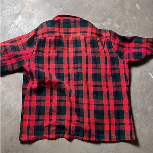 Red and Black Plaid Men's Shirt